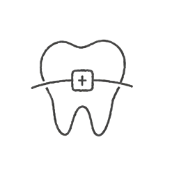 Symbol für ästhetische Zahnkorrektur mit Veneers